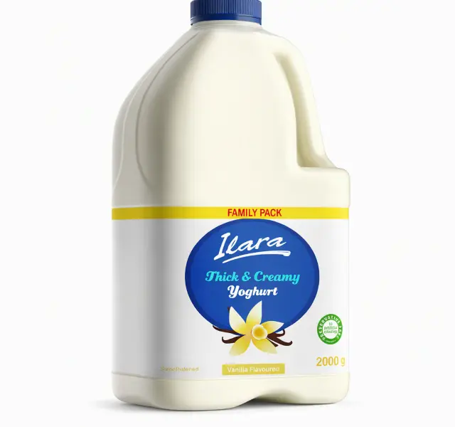 Ilara Vanilla Flavoured Yoghurt 2Ltr Bottle